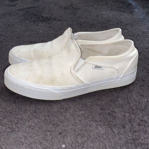 White slip on Van's